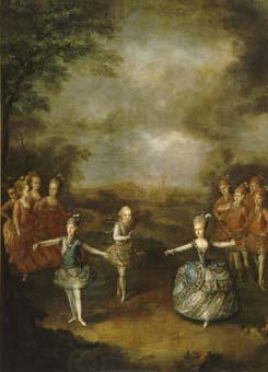 Johann Georg Weikert Fete Organized to Celebrate the Marriage of the Emperor Joseph II to Princess Marie-Josephe of Bavaria China oil painting art